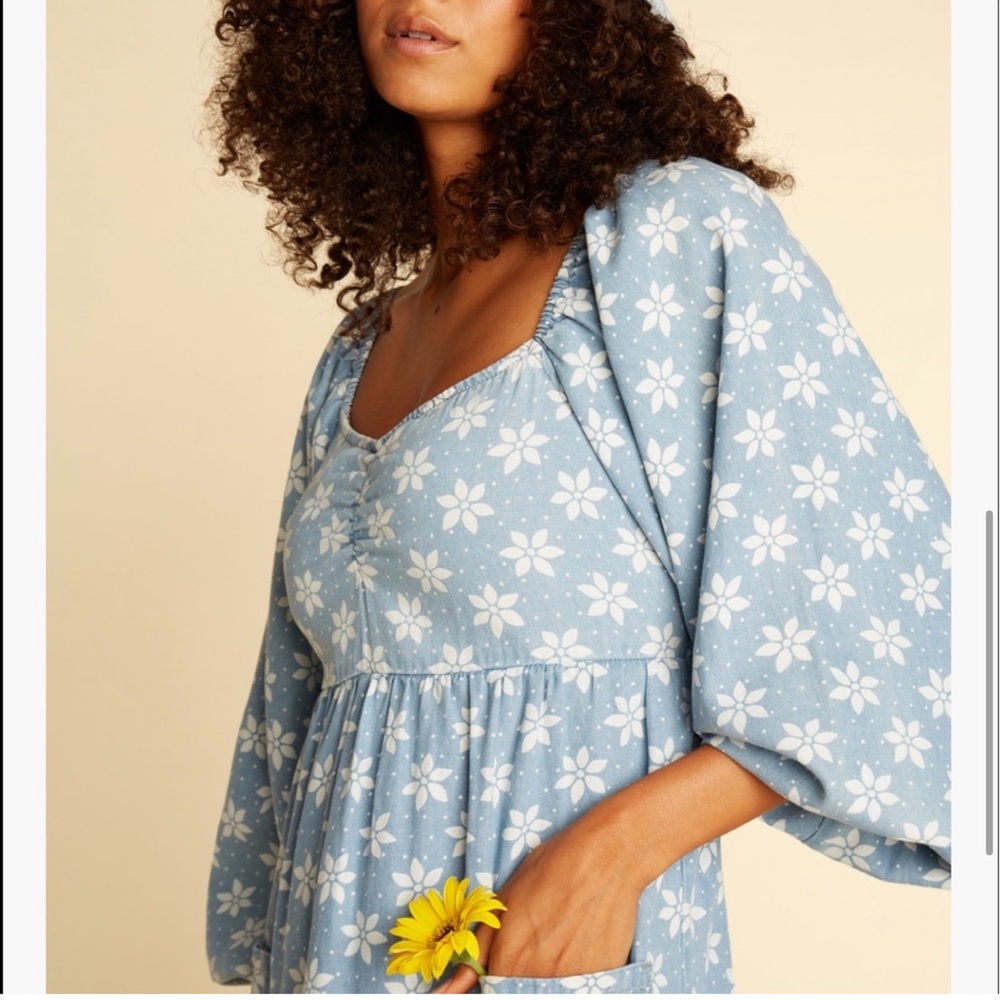 🌼☀️ BILLABONG ☀️🌼 Wrangler x Just A Dream Babydoll Dress - Picture 7 of 11